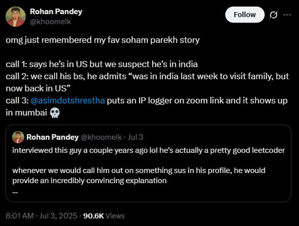 Cuộc gọi phỏng vấn hé lộ sự thật về Soham