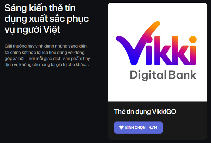 Cổng bình chọn Consumer Finance Awards đã khép lại: Những cái tên dẫn đầu đã lộ diện- Ảnh 9. Sáng kiến thẻ tín dụng xuất sắc nhất