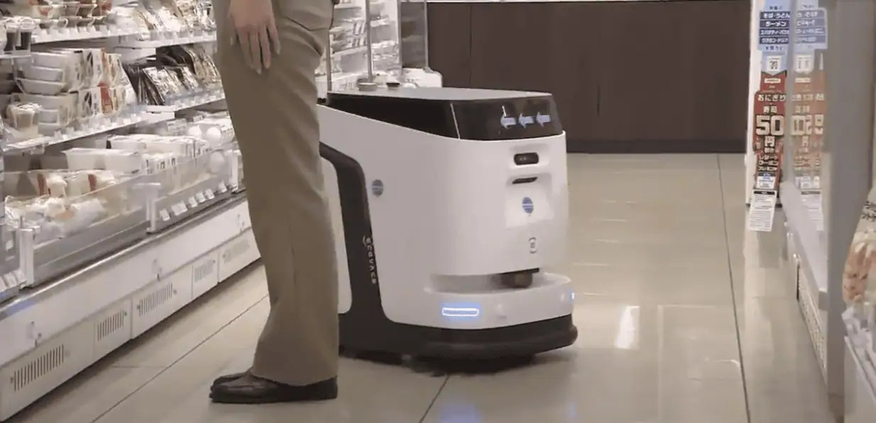Robot làm việc tại cửa hàng 7-Eleven ở Tokyo Robot làm việc trong cửa hàng tiện lợi