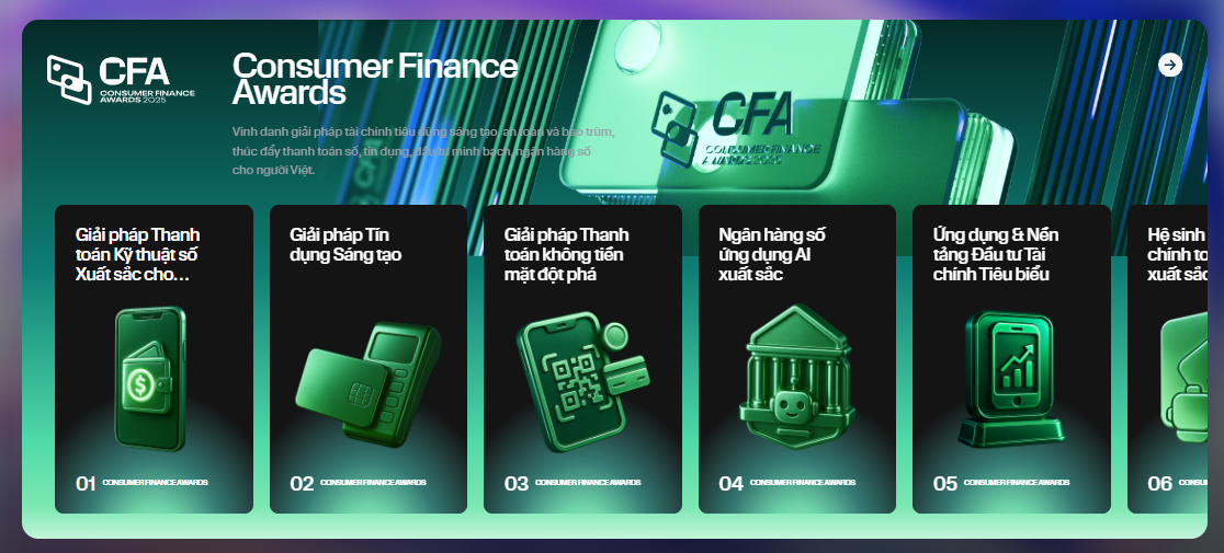 Vinh danh các giải pháp tài chính tiêu dùng sáng tạo
