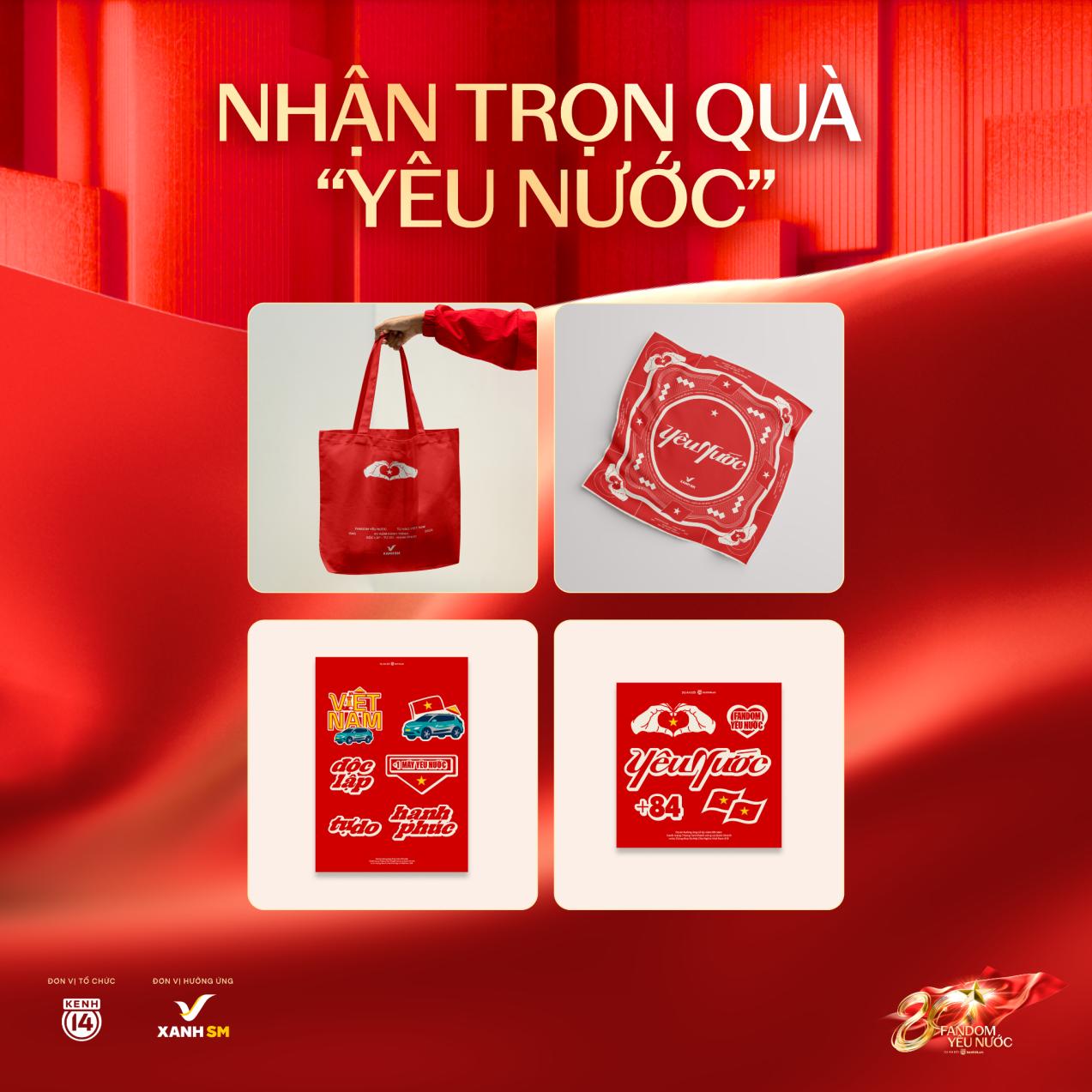 Bộ quà tặng Yêu Nước Bộ quà tặng Yêu Nước từ Xanh SM x Fandom Yêu Nước