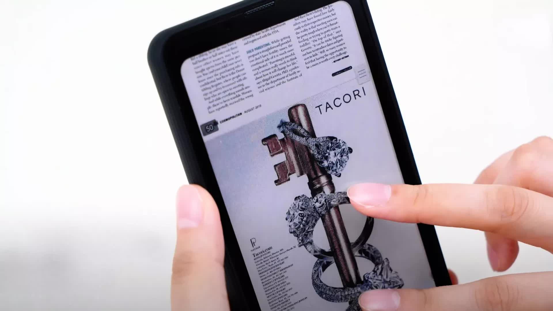 Bigme HiBreak Pro Color: Smartphone cho người 'nghiện' đọc sách!- Ảnh 1. Màn hình Kaleido 3 màu với khả năng lướt văn bản không mỏi mắt