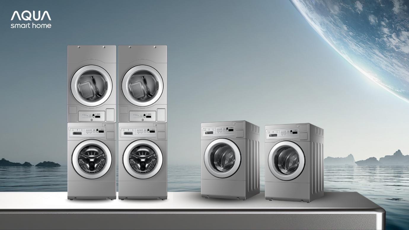 Giải pháp toàn diện cho nhu cầu giặt sấy bán công nghiệp Máy giặt 13kg, máy sấy 12kg dùng điện và dùng gas