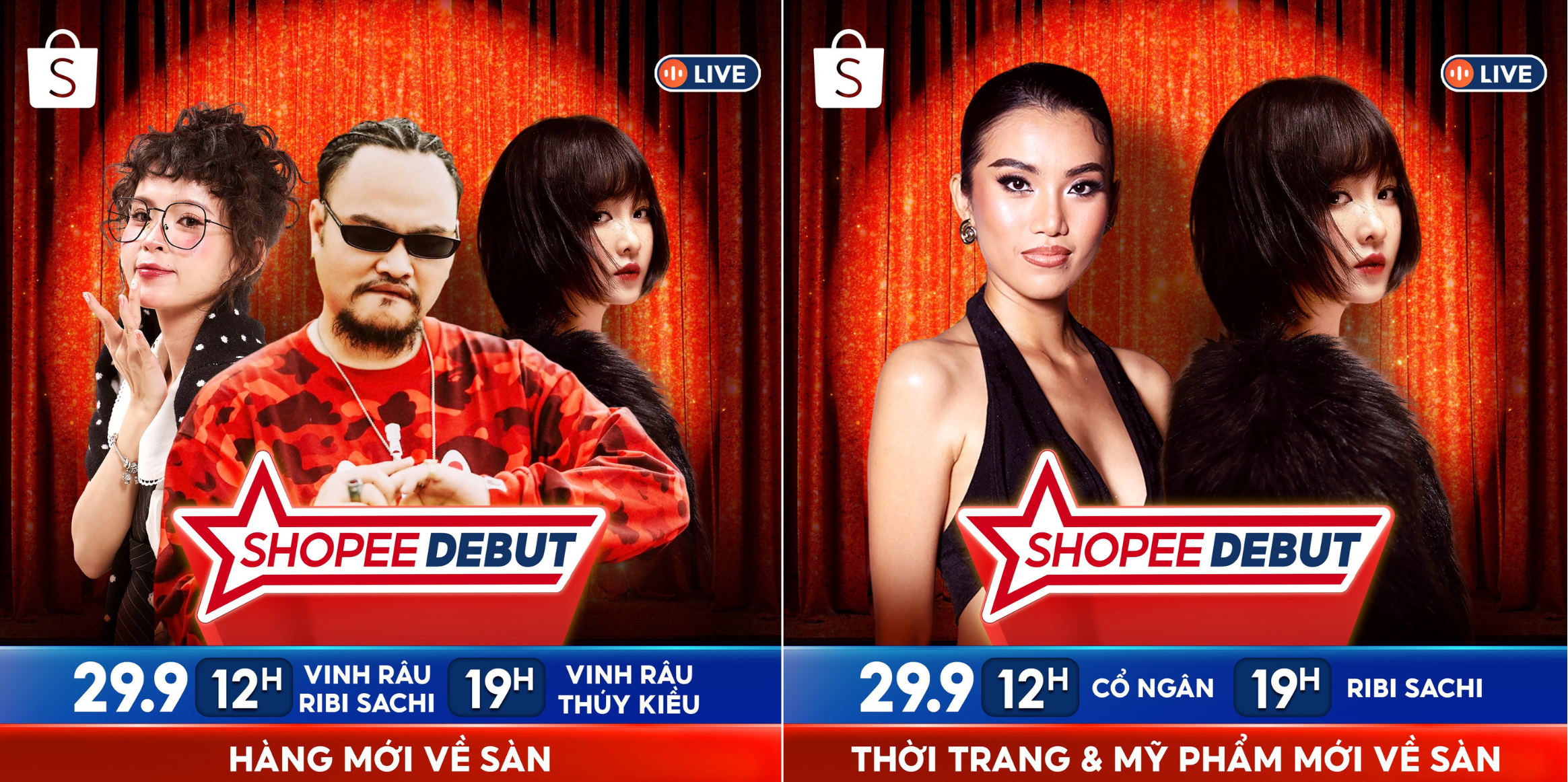 Shopee Debut: Sân khấu ra mắt hoành tráng của hàng ngàn sản phẩm mới- Ảnh 5. Dàn Debut Master gồm các KOL đình đám khuấy đảo hai phiên live lúc 12H và 19H ngày 29.9.