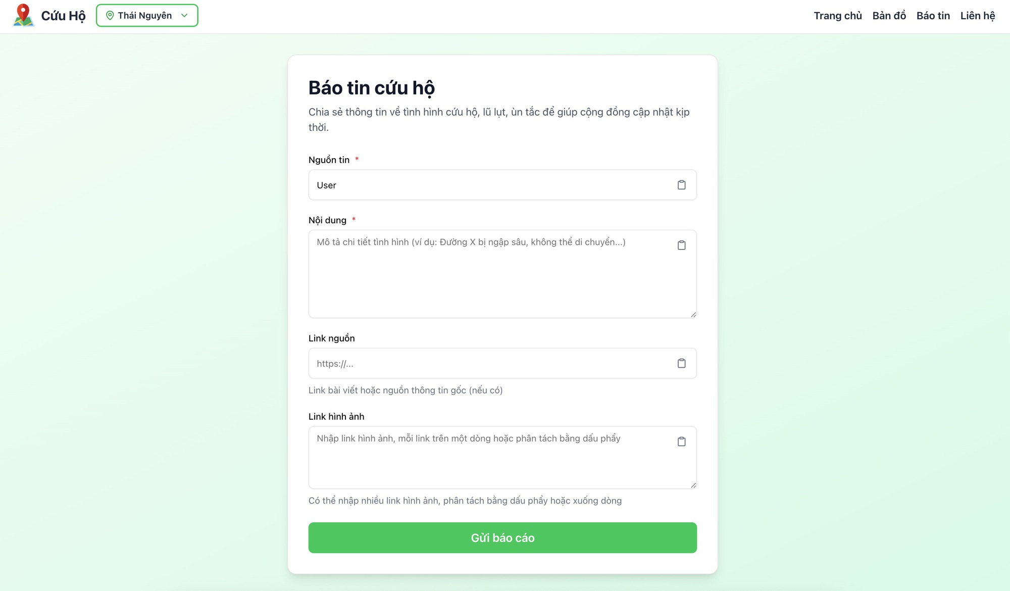 Người dân sử dụng nền tảng thongtincuuho.org để kết nối cứu trợ