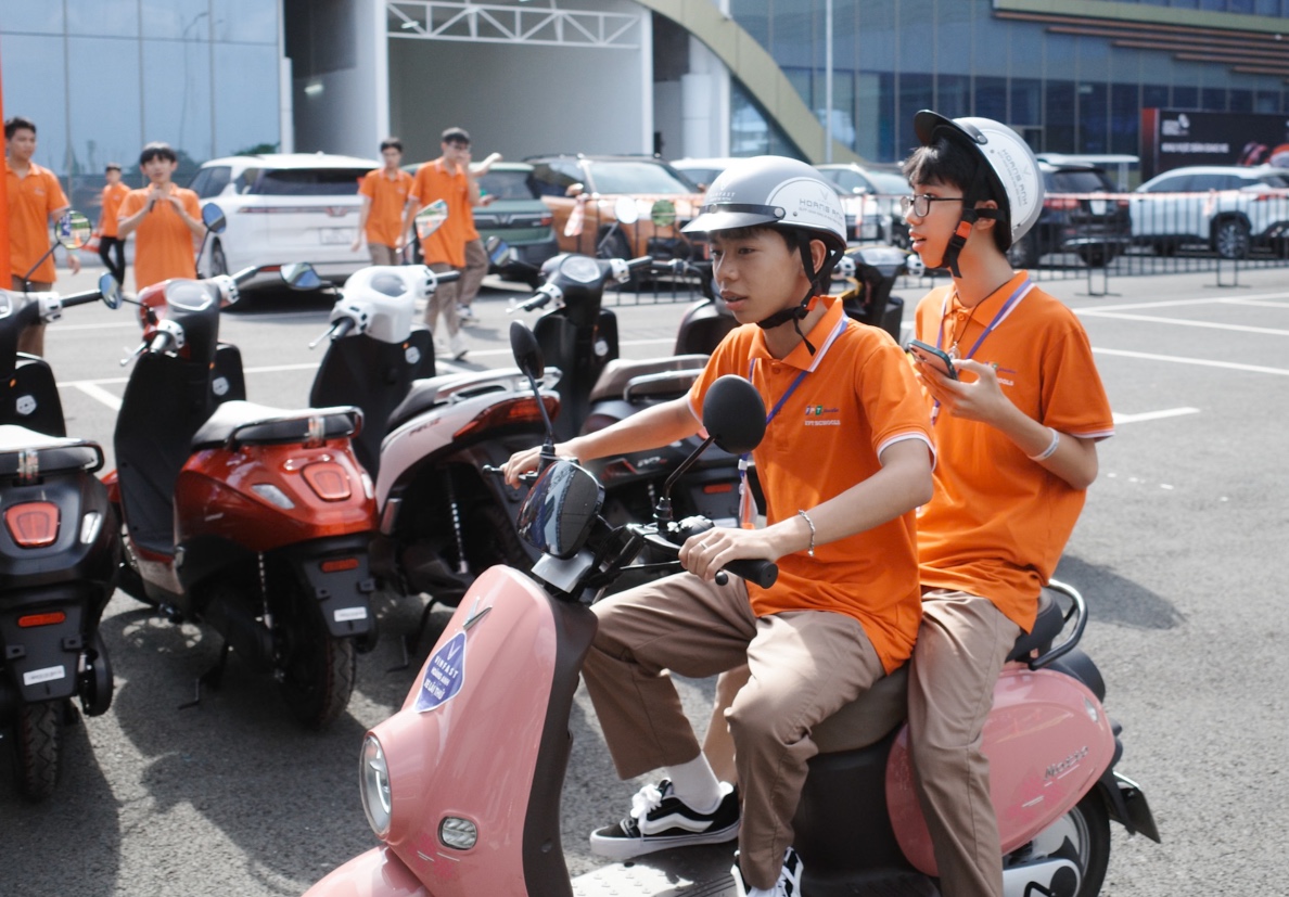 Xe máy điện tại sự kiện