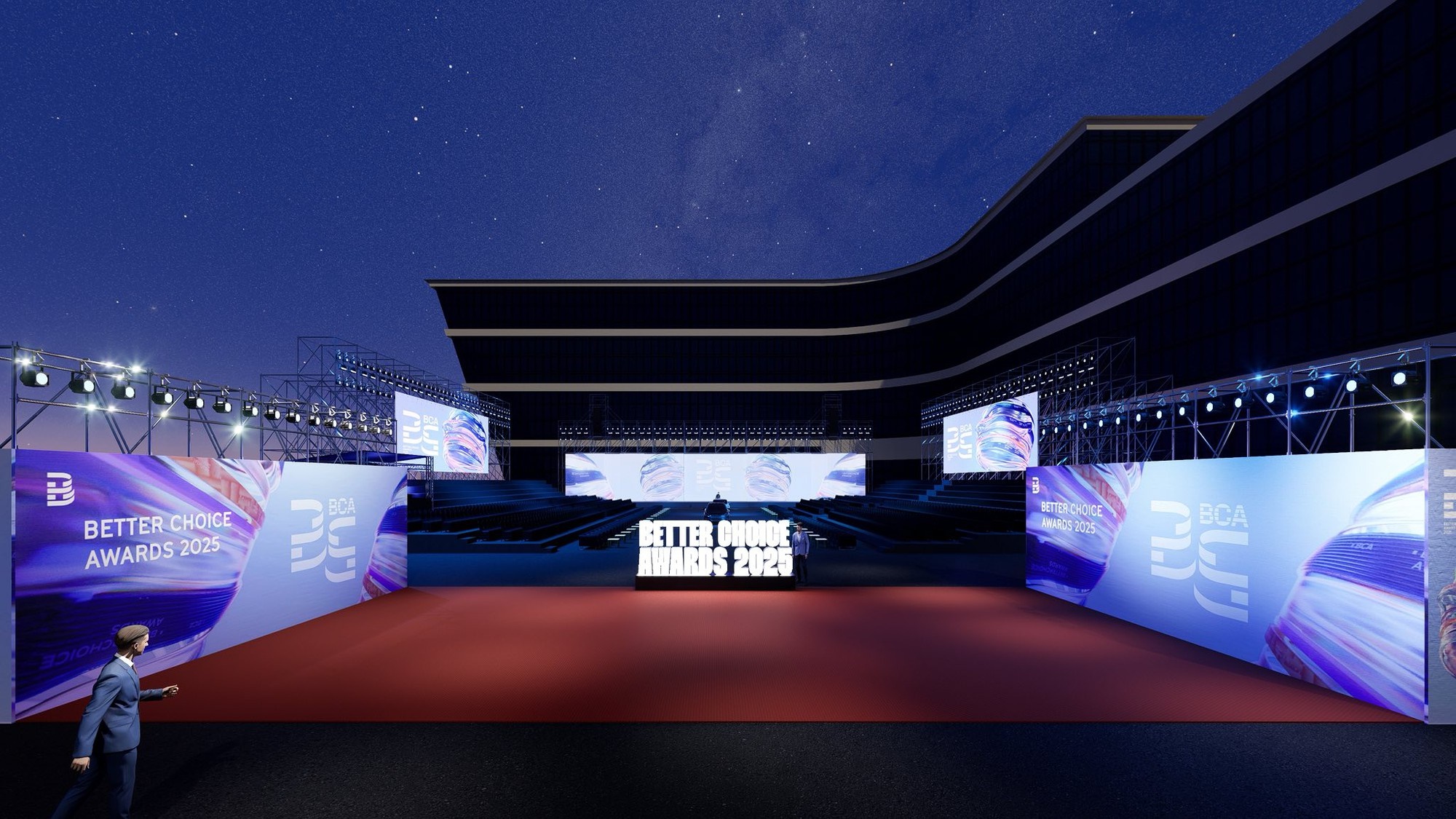 Màn hình LED lớn tại sự kiện Gala BCA