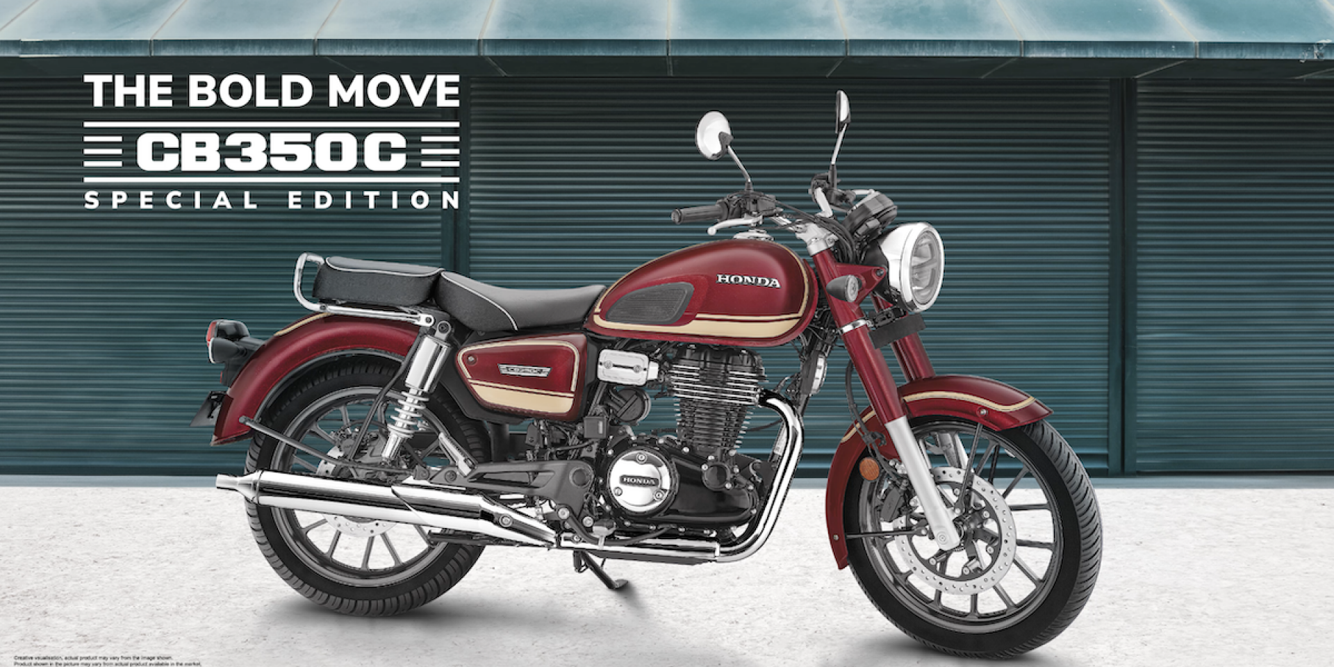 Honda CB350C phiên bản đặc biệt - họa tiết vẽ tay và huy hiệu đặc biệt Huy hiệu CB350C Special Edition trên thân xe