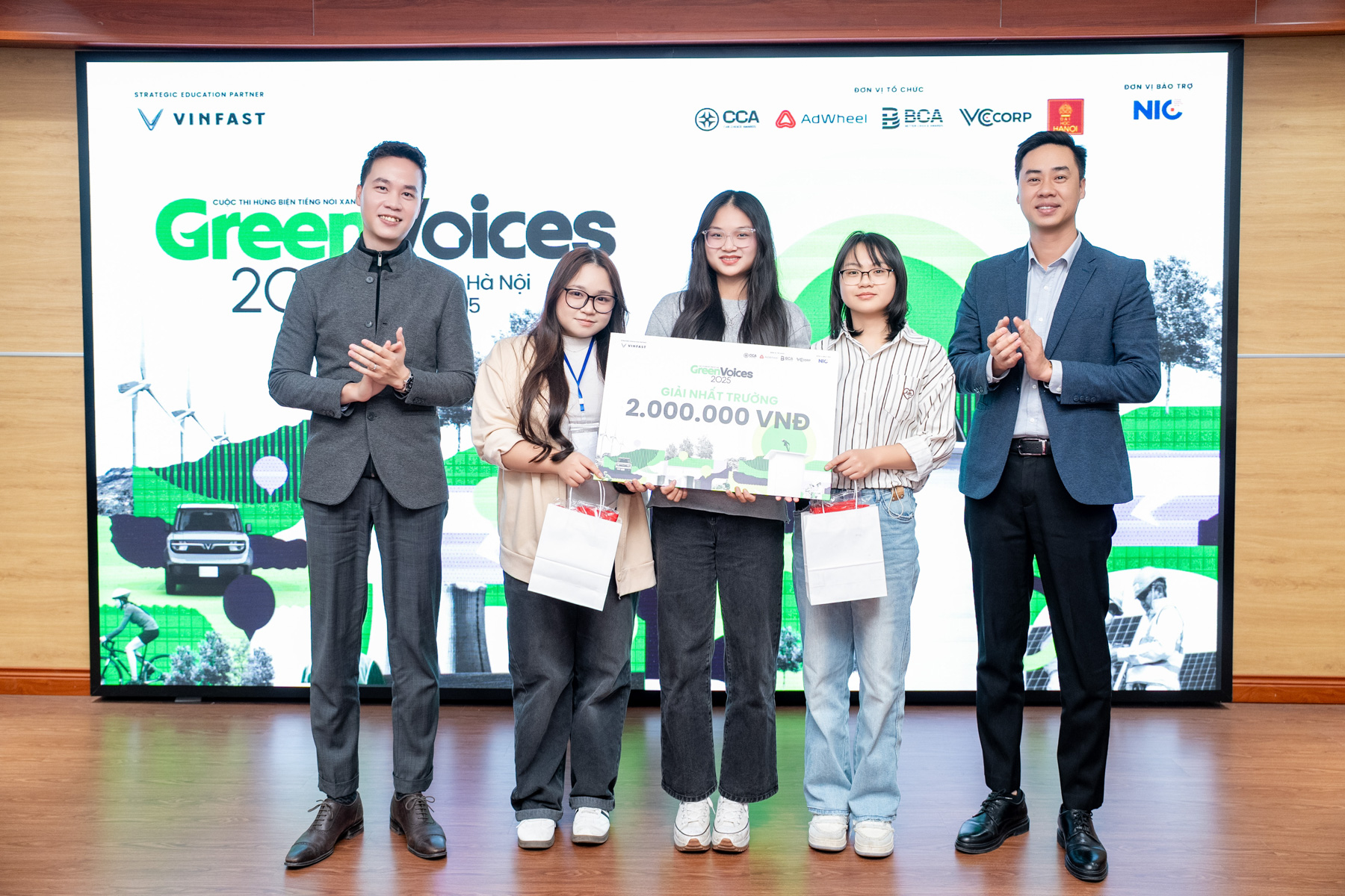 Đội Go Green Quán quân Green Voices Đội Go Green chiến thắng chung cuộc