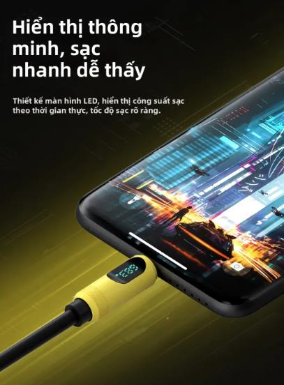 Cáp sạc hai đầu Type-C linh hoạt tương thích đa thiết bị
