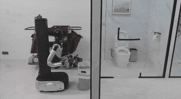 Robot thực hiện dọn dẹp nhà cửa