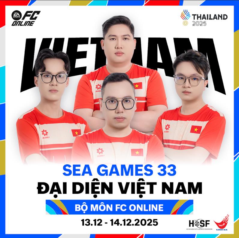 Đội hình đội tuyển Việt Nam - Bộ môn FC Online tại SEA Games 33 Đội hình đội tuyển FC Online Việt Nam tại SEA Games 33
