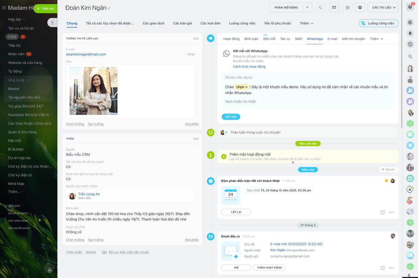 Freelancer thông minh: Quản lý dự án và khách hàng dễ dàng hơn - Ảnh 2. Giao diện quản lý khách hàng tập trung