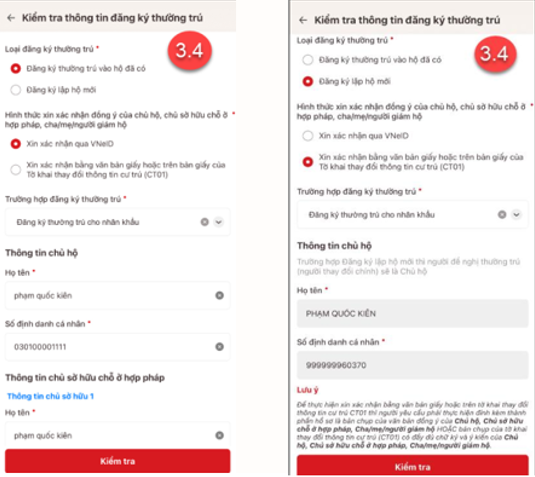 Khai thông tin đăng ký tạm trú Form khai báo thông tin cá nhân và chỗ ở hợp pháp